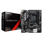 ASRock B450M-HDV R4.0 AM4 AMD Promontory B450 SATA 6Gb/s Micro ATX AMD Motherboard